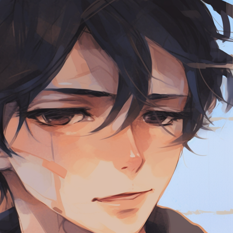 Two characters on a motorbike, strong stares forward, bold colors and speed lines. pfp matching for couple models pfp for discord.