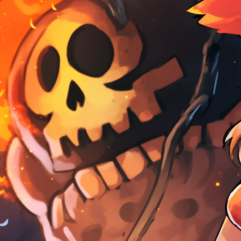 Close-up of Luffy and Nami, under the Halloween moonlight, with detailed facial expressions. anime characters matching pfp pfp for discord.