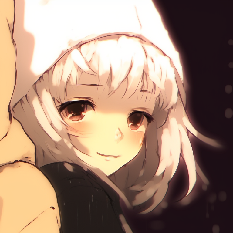 Close-up of two anime characters, vivid colors and detailed facial expressions, sharing an intimate moment. creative instagram cute matching pfp options pfp for discord.