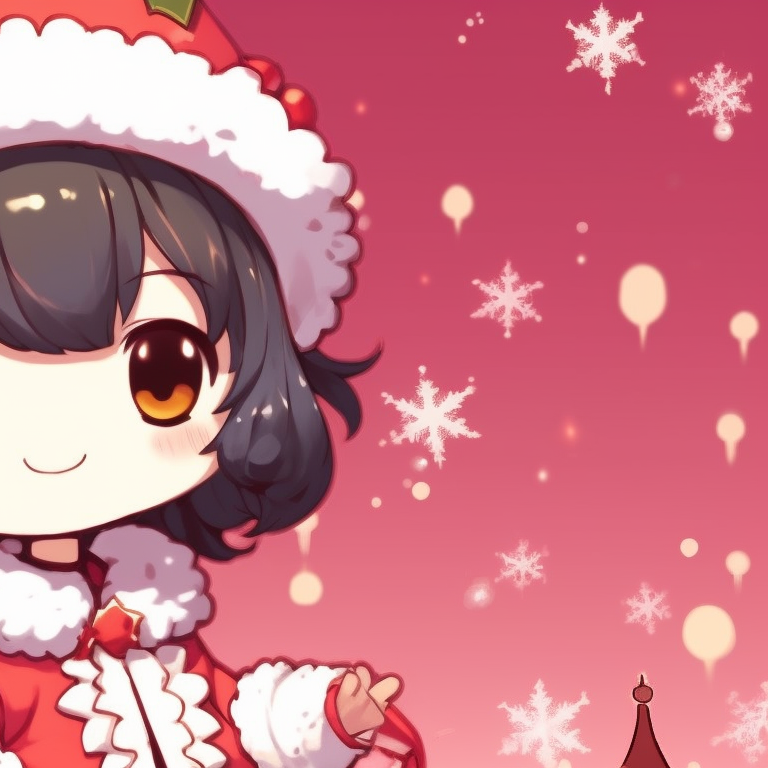 Close-up of two characters with their cheeks touching, soft hues and warm radiance. unforgettable matching my melody christmas profile pictures pfp for discord.