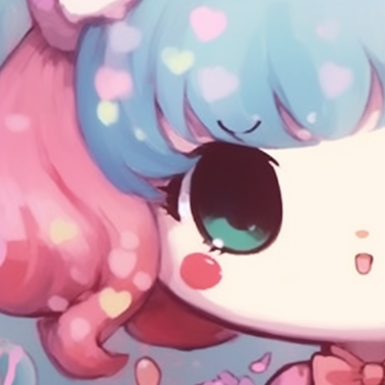 Two images of Hello Kitty, soft and adorable with matching bows. hello kitty matching pfp ideas pfp for discord.