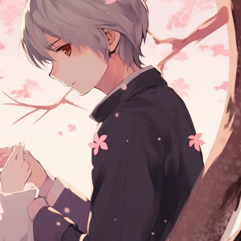 Two characters wielding fire and water, vivid splashes of red and blue aesthetic friends matching pfp pfp for discord.