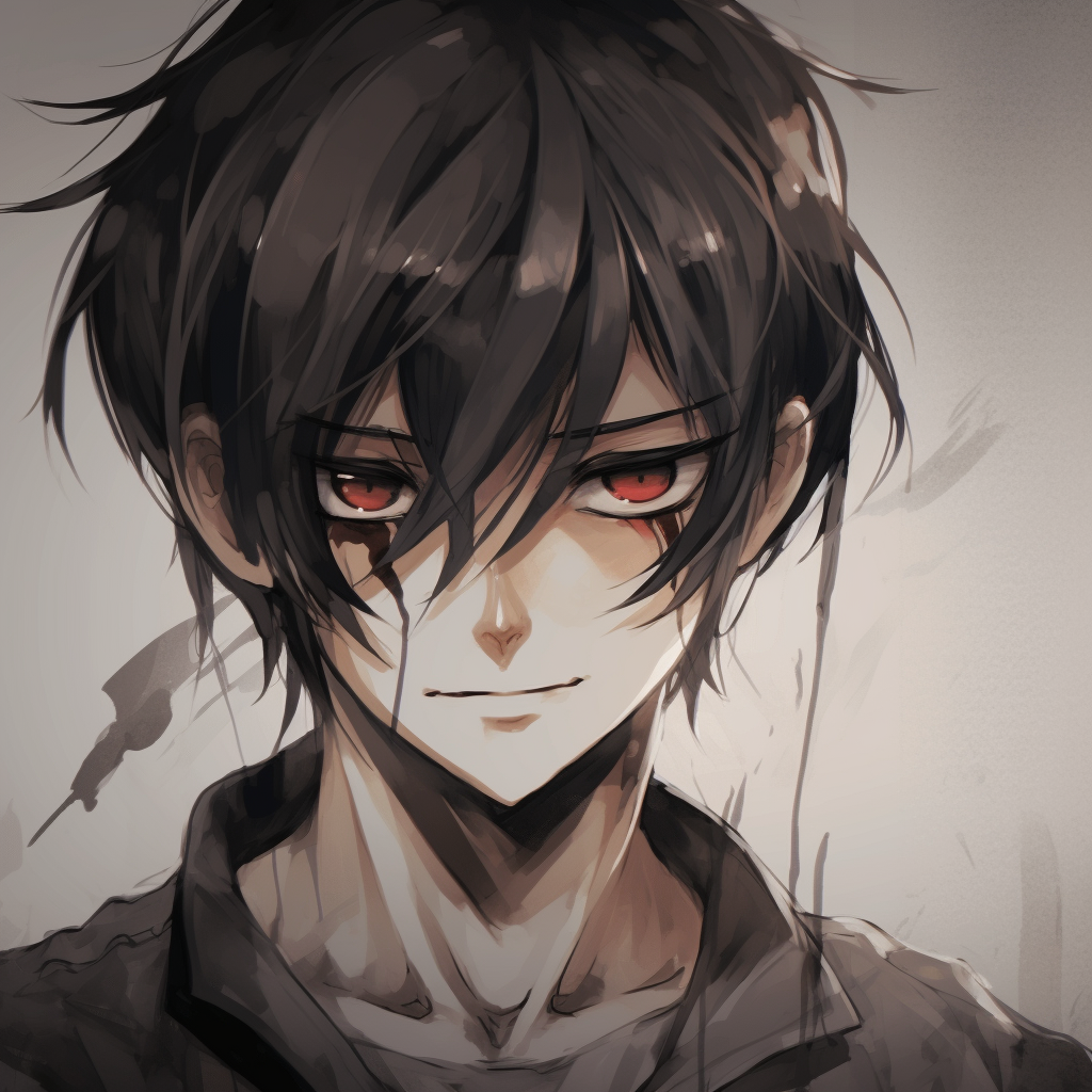 Eren Yeager with a focused gaze, detailed vision and somber color tones. anime guy pfp in popular series pfp for discord.