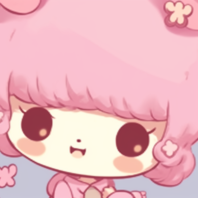 Two Sanrio characters, harmonious color palette, matching outfits signifying unity. sanrio classic matching pfp pfp for discord.