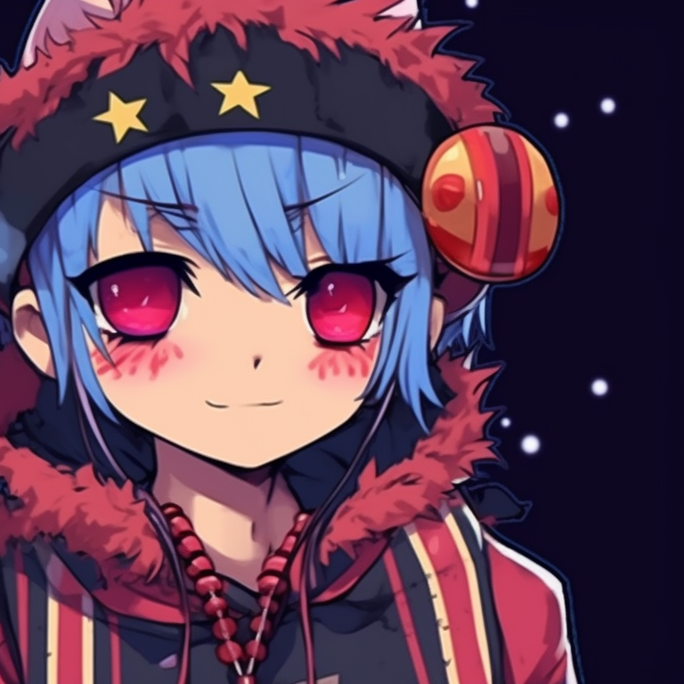 A couple leaning on a decorated punk style Christmas tree, sporting tattoos and vibrant hair color. Their nonchalant poses and the dark color scheme define their alternative holiday celebration. xmas punk aesthetic matching christmas pfps pfp for discord.