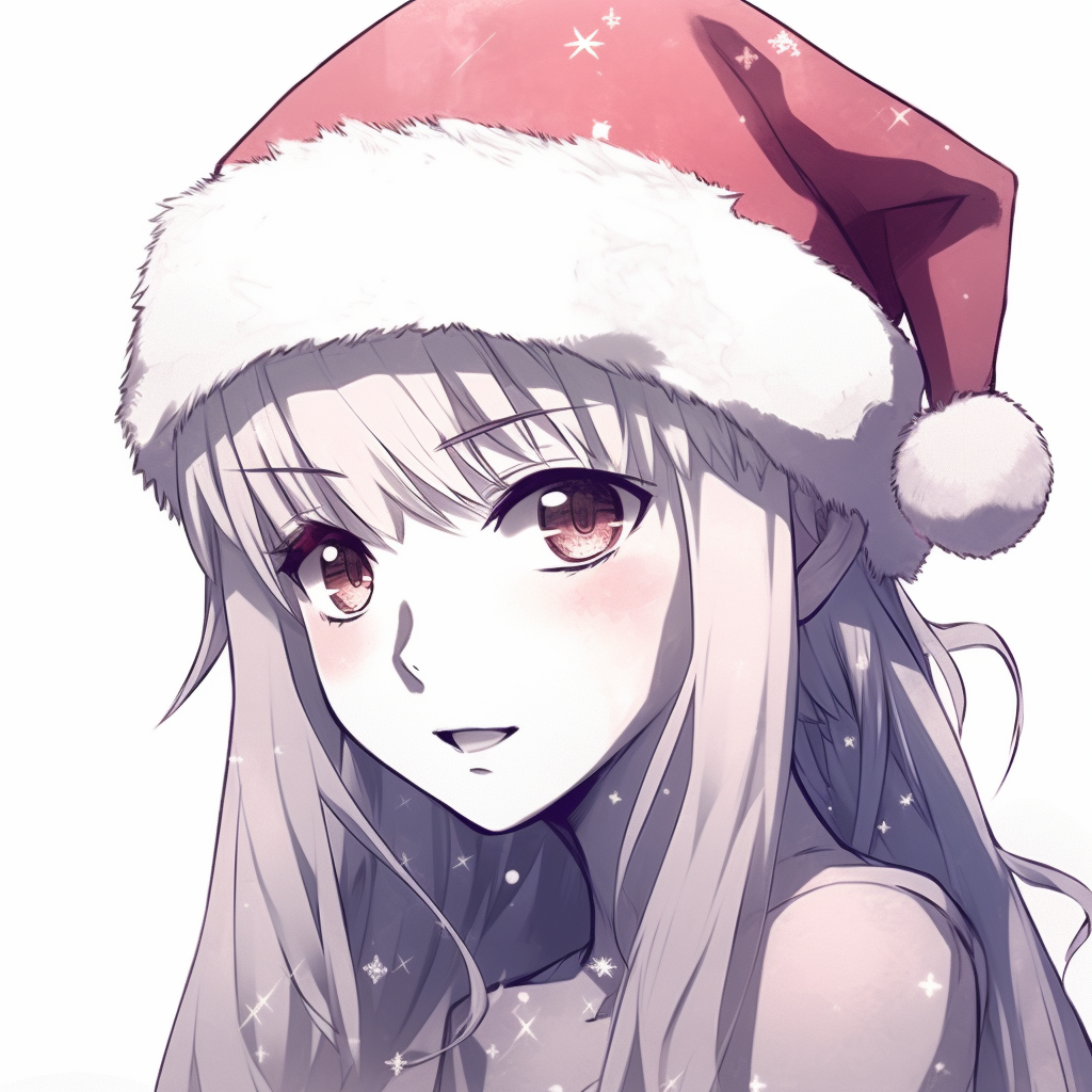 Classic anime depiction of Naruto under snowfall, emphasis on light reflection, and white hues. top rated anime christmas pfp