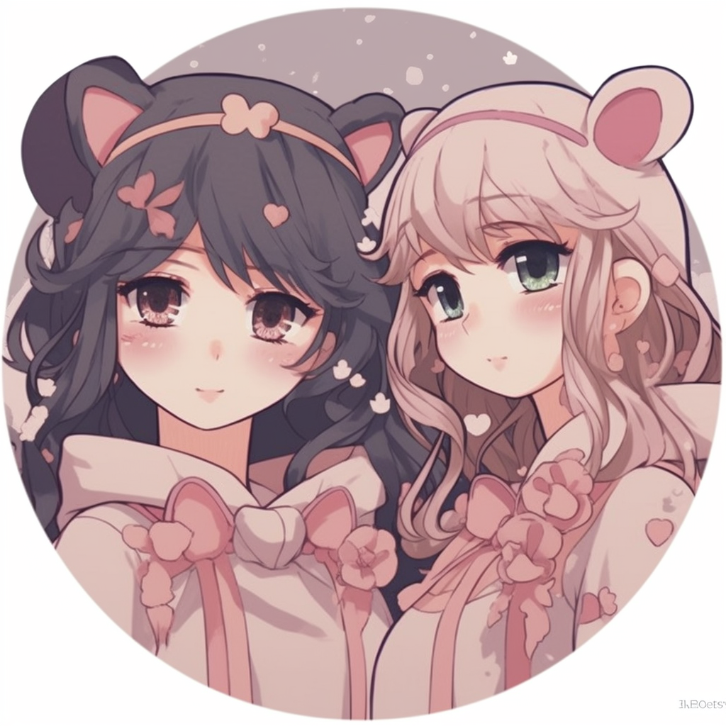 Expressions of Sailor Moon and Chibiusa, focused detail and vibrant colors. trending matching anime pfp best friends - female