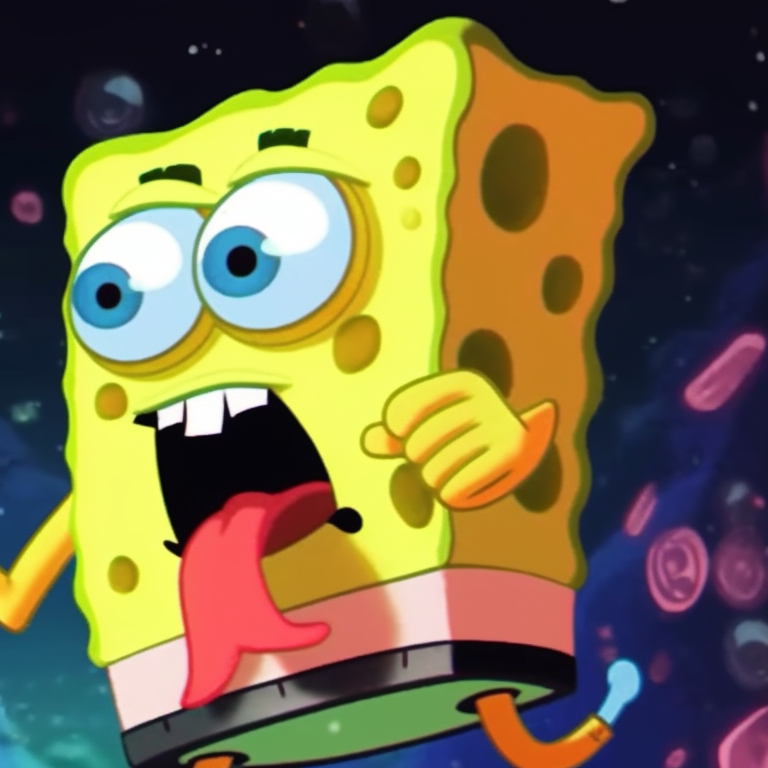 Spongebob and Patrick as underwater friends, filled with lively colors and expressive faces. cute spongebob matching profile picture pfp for discord.