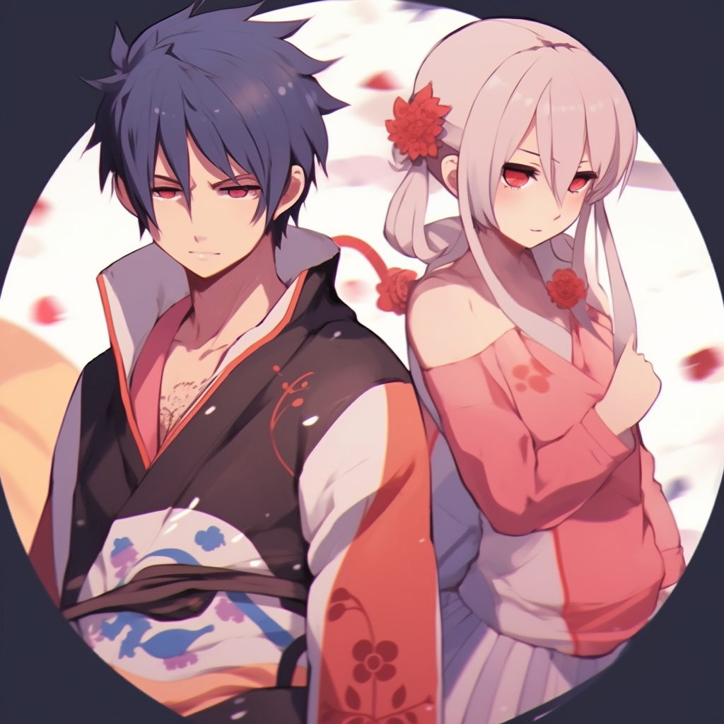 Naruto, Sasuke, and Sakura showing their distinct abilities, dynamic poses and intense shadows. anime 3 matching pfp for mixed gender