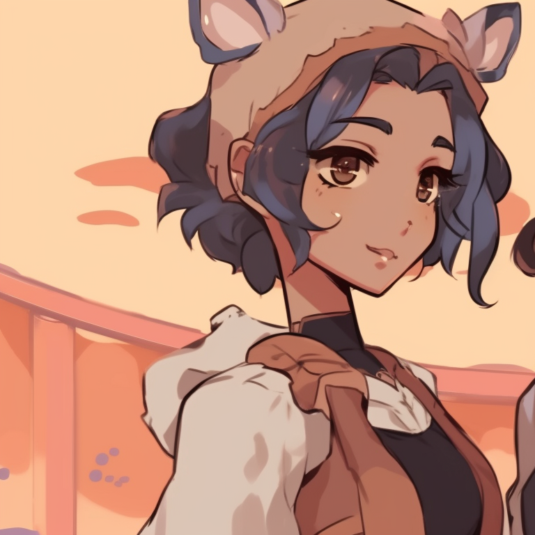 Two characters with playful expressions, bright colors and dynamic poses, goofing around. matching pfp for best friends inspiration pfp for discord.