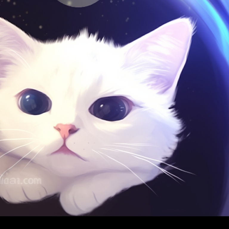 Two cats mirroring each other's expressions, detailed eyes expressing sadness, in classic anime-style drawing. matching pfp cat images pfp for discord.