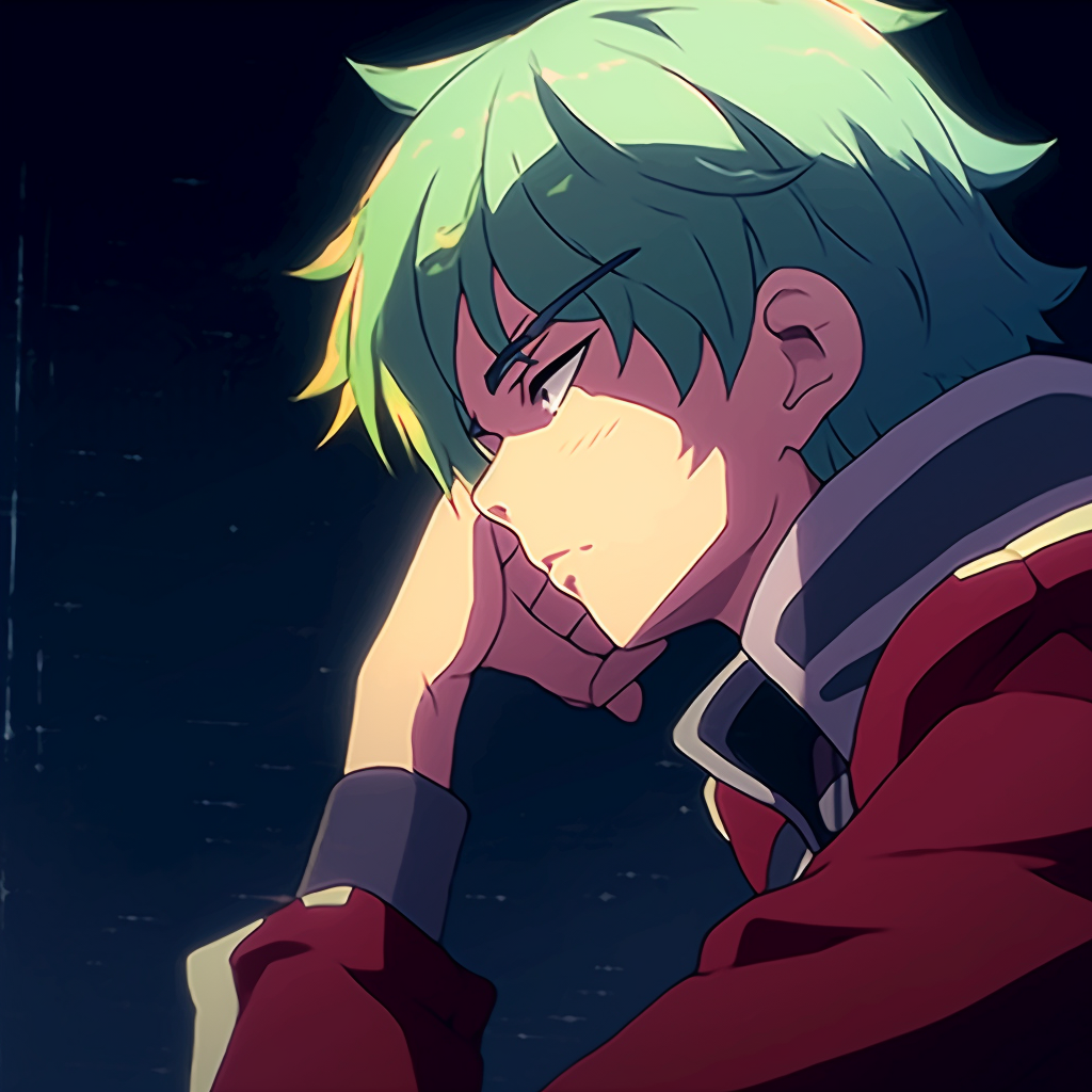 Saiki K in a color-grey contrast image with an emphasis on shading. best anime pfp gifs gallery