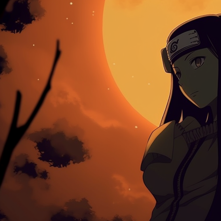 Naruto and Hinata in matching trick-or-treat costumes, bold color outlines and festive accessories. naruto and hinata matching pfp halloween theme ideas pfp for discord.