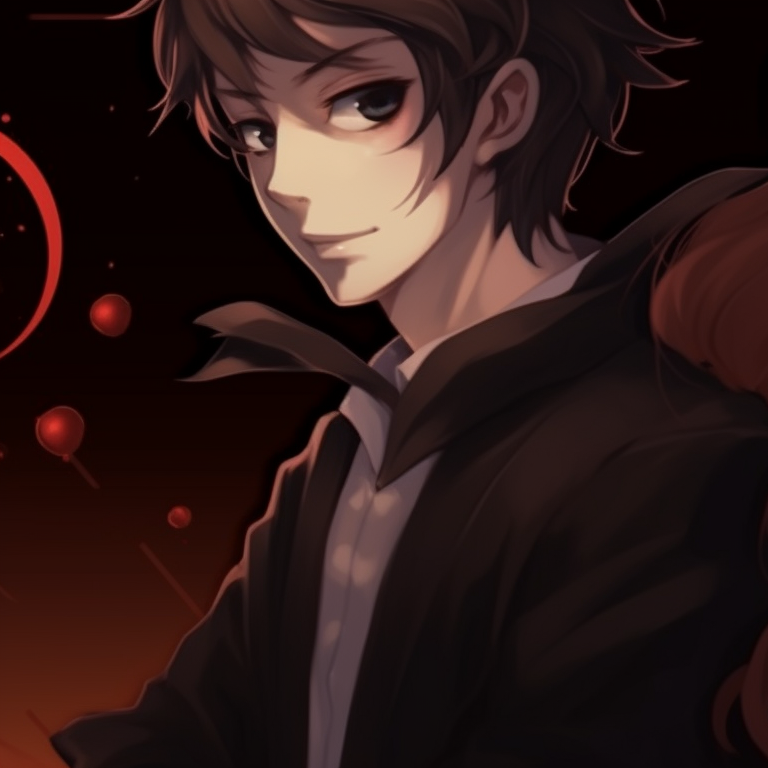 Characters cast as witches, mystic purple hues, and striking contrasts. trendy matching halloween pfp for couples in real life pfp for discord.