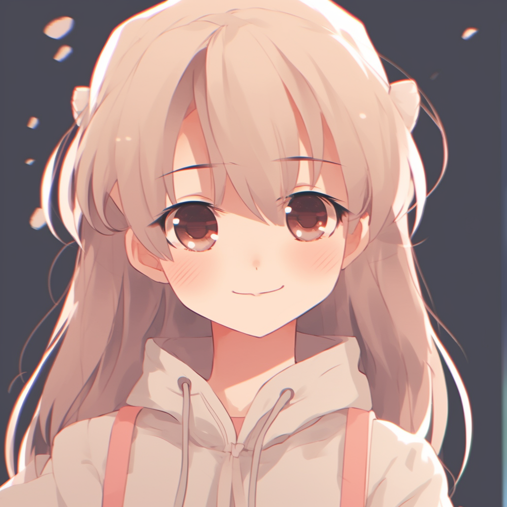 A cute anime girl character, soft color palette and smooth textures. anime artistic pfp