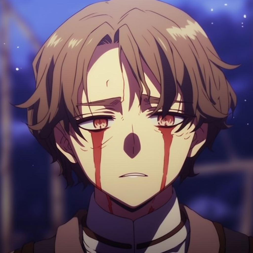 Grief-stricken Italy from Hetalia, powerful emotions and colorful palette. crying anime pfp gifs pfp for discord.