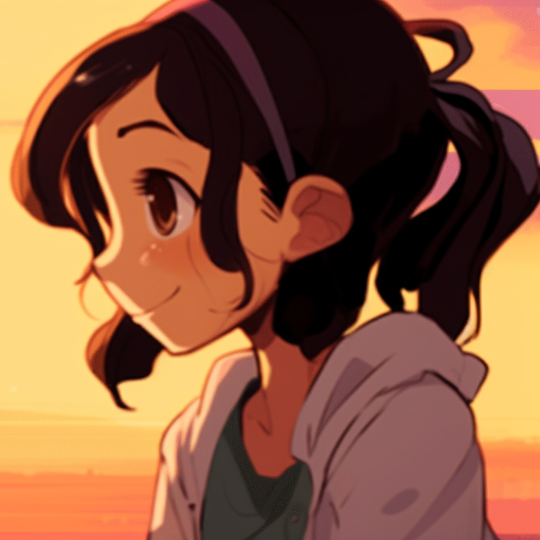 Two characters, pastel color scheme and delicate lines, sharing a peaceful moment. adorable matching pfp gifs pfp for discord.