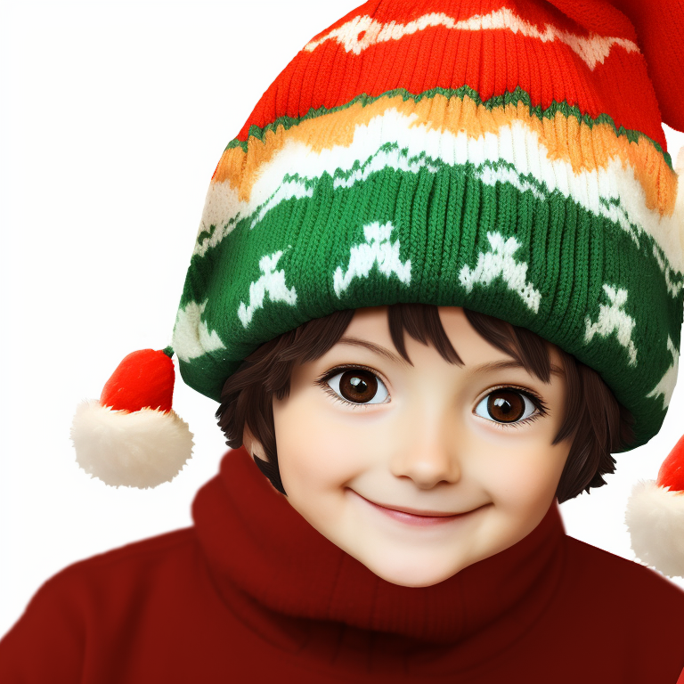 Two boy characters holding Christmas gifts, detailed wrapping and expectant smiles. boy matching hat kid christmas pfp pfp for discord.