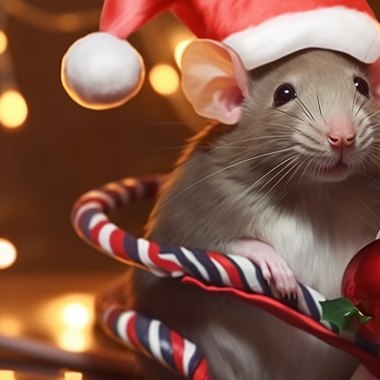 Two rat characters playing in the snow, icy tones and dynamic lines. jolly rat matching christmas pfp pfp for discord.