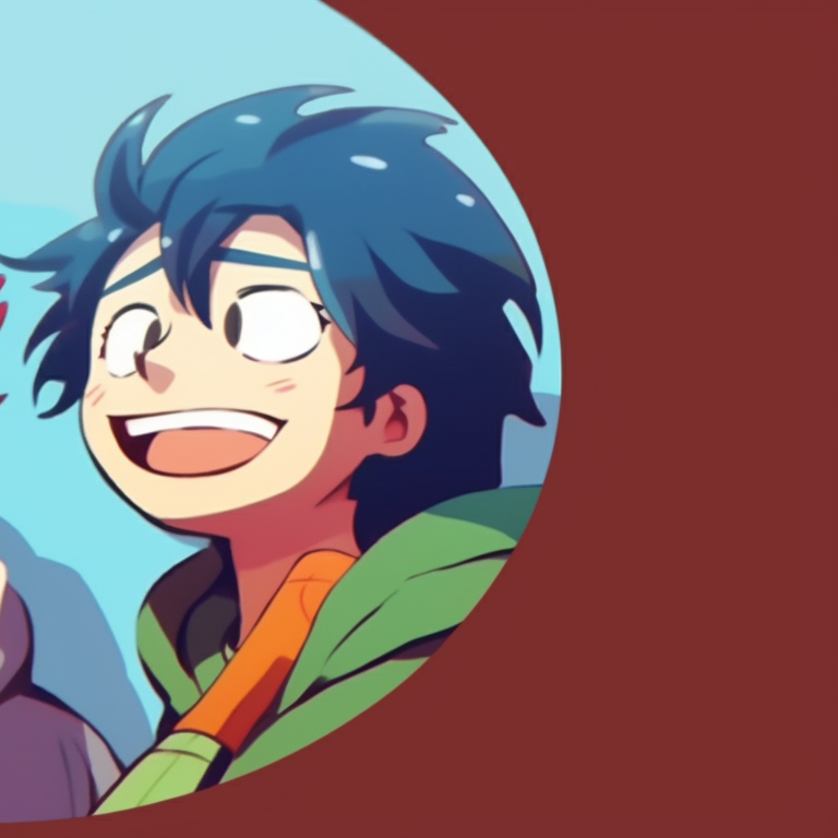 Close-up of two characters, exaggerated expressions and dynamic lines. funny login images for friends pfp for discord.