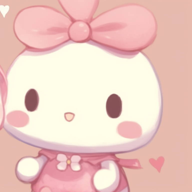 Two Kiki and Lala characters, radiant colors with sparkling elements. sanrio adorable matching pfp pfp for discord.