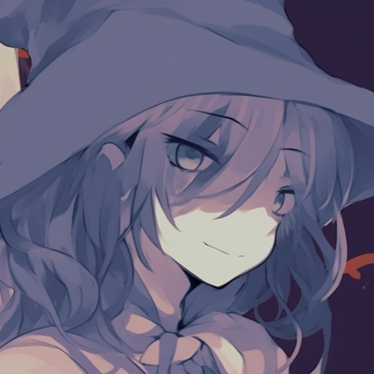 Two characters posing with jack-o'-lanterns, warm hues and playful style. halloween matching profile pictures pfp for discord.