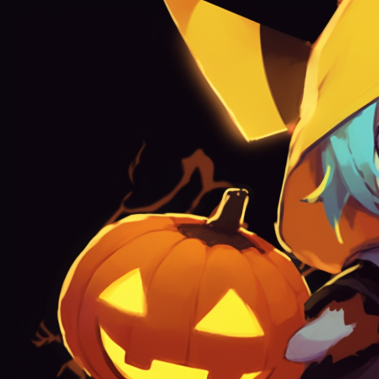 Two Pokemon wreathed in shadows, sharp contrasts, minor details enhanced. matching pokemon pfp halloween theme for friends pfp for discord.
