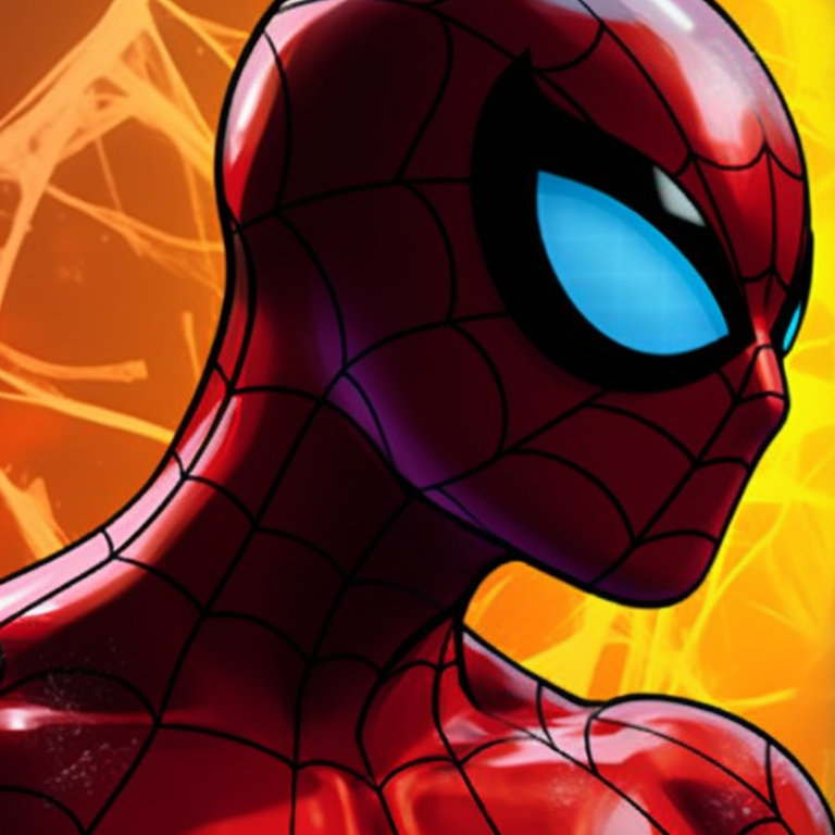 Two Spider-Man characters in conflict on a city rooftop, highlighted by dramatic shadows and lighting. cartoon themes for spider man matching pfp pfp for discord.