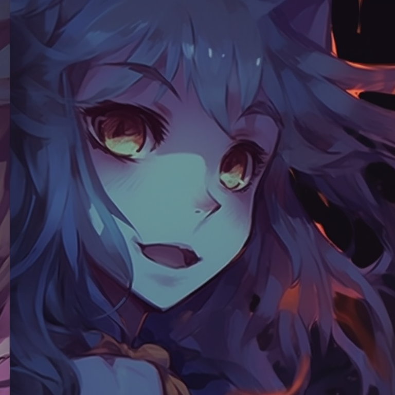 Two characters in classic Dracula and Mummy costumes, intense gaze upon each other, with dark and bold lines. halloween theme matching pfp ideas pfp for discord.