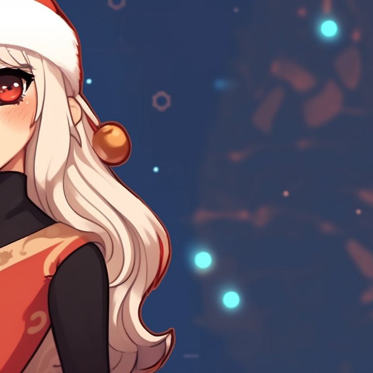 Close up of two Valorant characters, detailed facial expressions emanating holiday cheer valorant festive season matching pfp pfp for discord.