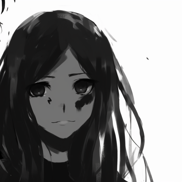 Two characters dreaming, complex shading with bold lines, surreal elements around them black and white matching pfp ideas pfp for discord.