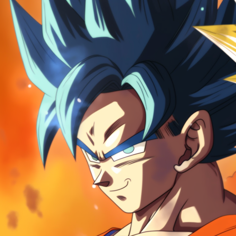 Goku and Vegeta in Super Saiyan forms, hair glowing with radiant colors. best goku and vegeta matching pfp pfp for discord.