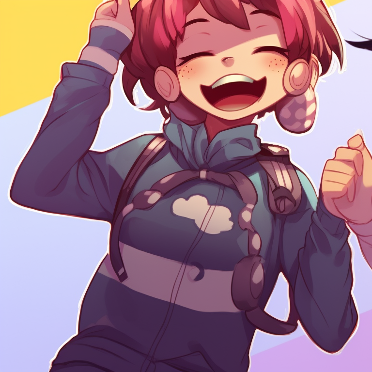 Two characters donned in goofy outfits, bright hues and bold lines. funny matching pfp for friends options pfp for discord.