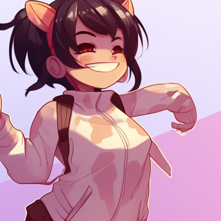 Two characters donned in goofy outfits, bright hues and bold lines. funny matching pfp for friends options pfp for discord.