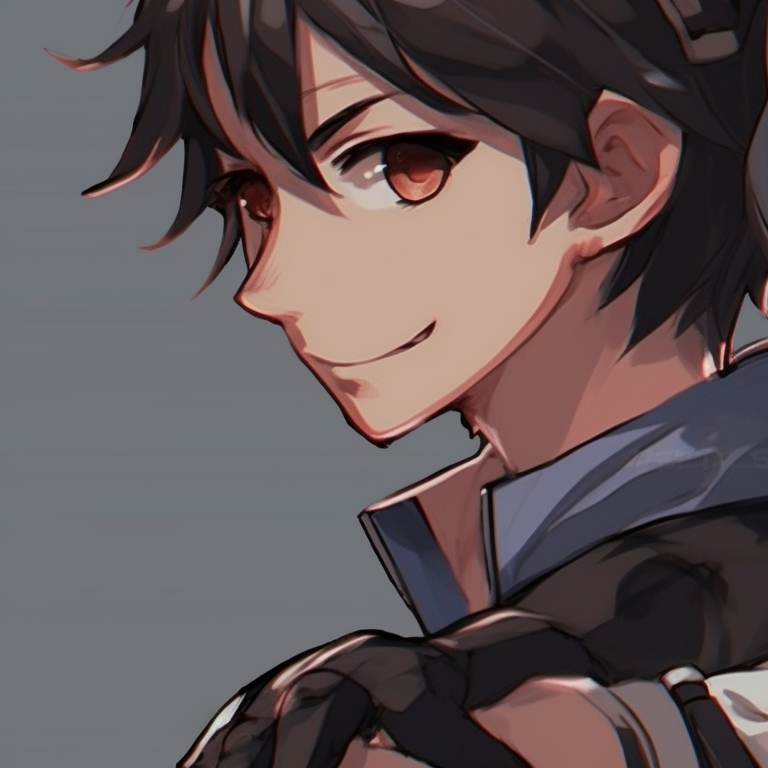 Two characters dressed in adventure gear, dynamic poses and intense expressions, grasping hands. matching pfp anime for bffs pfp for discord.