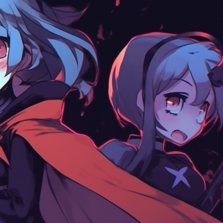 Three characters in playful and unique Halloween outfits, with humorous and exaggerated expressions. halloween pfp trio pfp for discord.