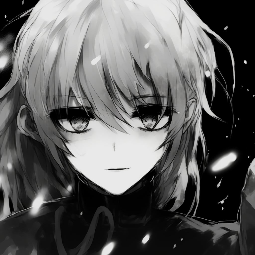 Characters from Cowboy Bebop, presented in a black and white retro style prime black and white pfp anime characters pfp for discord.