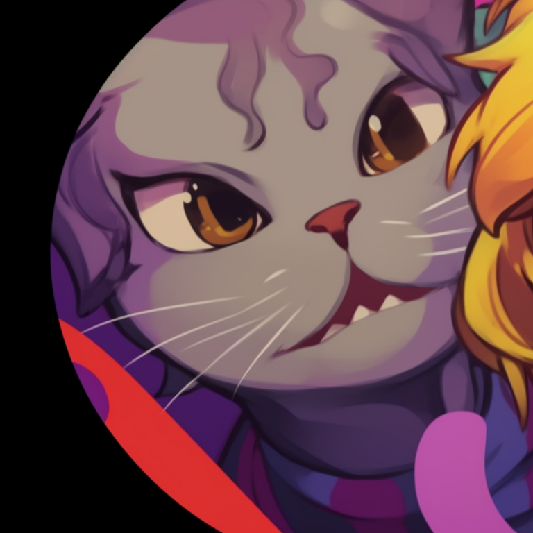Close-up of two characters with exaggerated expressions, vibrant colors, and detailed line work. funny pfp for pairs pfp for discord.