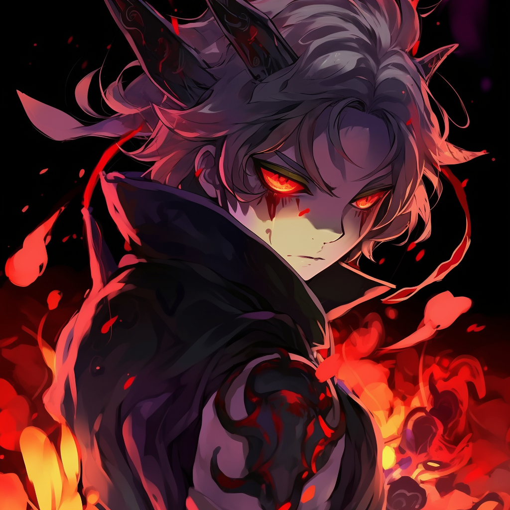 Tanjiro in his Water Breathing stance, dynamic pose with water effect. anime demon pfp for fans pfp for discord.