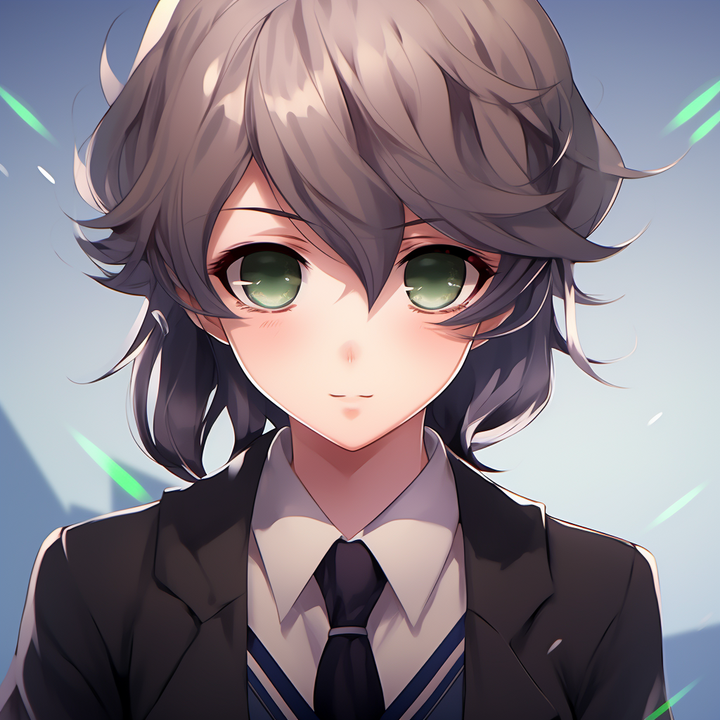 Cute anime boy with a lollipop, sweet pastel colors and playful pose anime cute pfp for boys