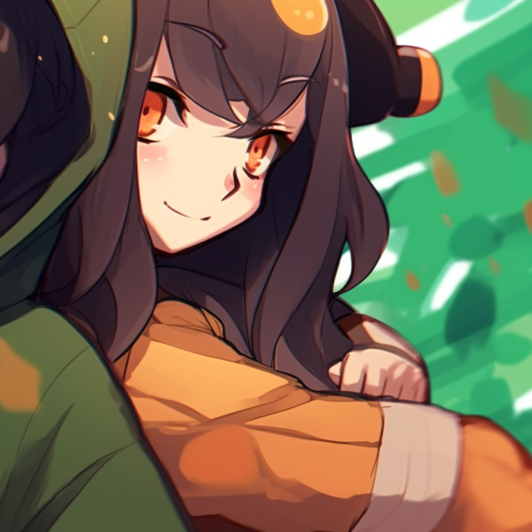 Two characters, in combat stance, intense expressions, warm sunset colors. top-tier matching discord pfp pfp for discord.