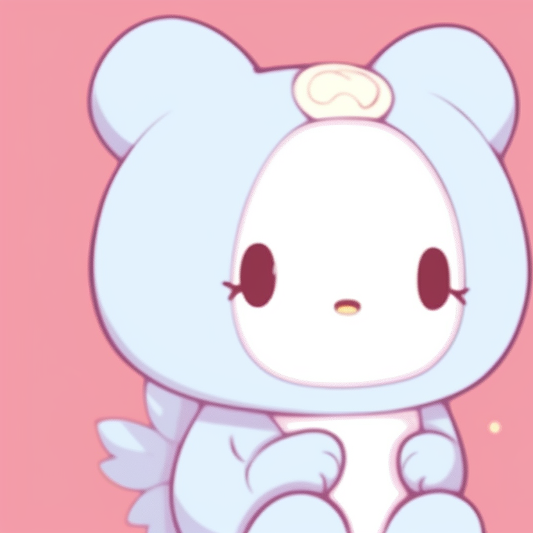 Sanrio characters in a dreamy landscape, pastel colors and calm expressions. sanrio creative matching pfp pfp for discord.