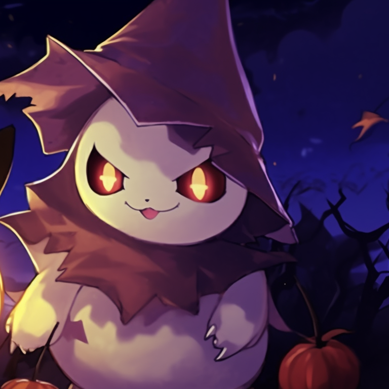 Two Haunter characters with intense expressions, bold lines, and vivid purple colors, each floating and waving their hands menacingly. best matching pokemon pfp for halloween theme pfp for discord.