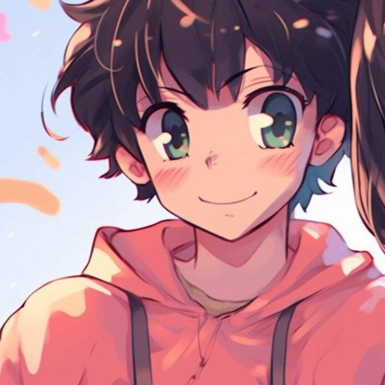 Two characters, one light and one dark-themed, sharing a warm gaze, cool colors with minimalistic art style. best friend's matching pfp pfp for discord.