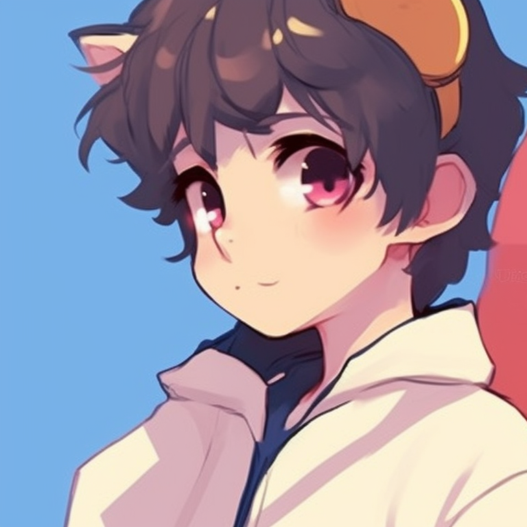 Two characters in exaggerated poses, vibrant colors and playful setting. funny matching pfp concept pfp for discord.