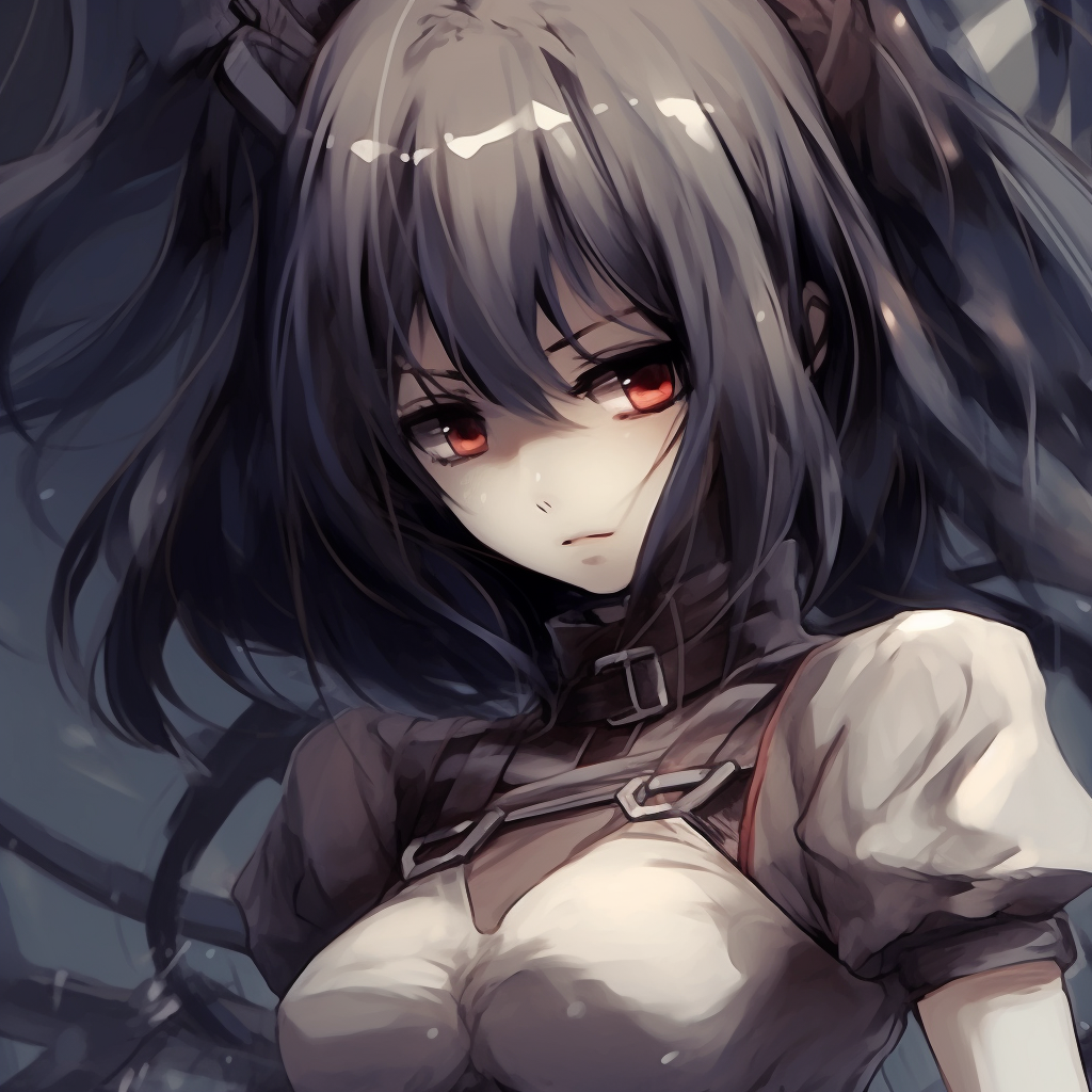 The intense gaze of Mikasa's blue eye, filled with determination. popular girl anime pfp