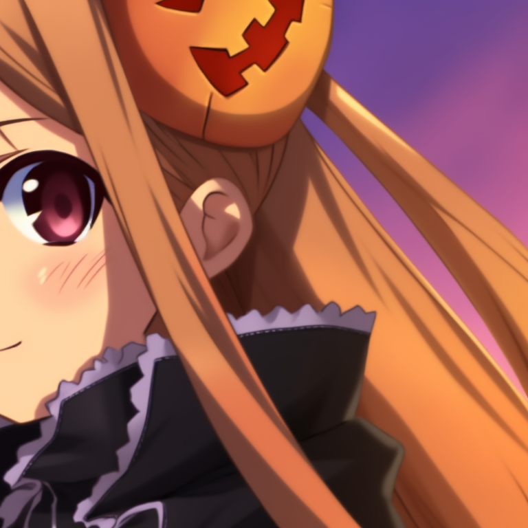 Kirito and Asuna against a haunted house backdrop, dark colors and eerie atmosphere. halloween version pfp matching of kirito and asuna pfp for discord.