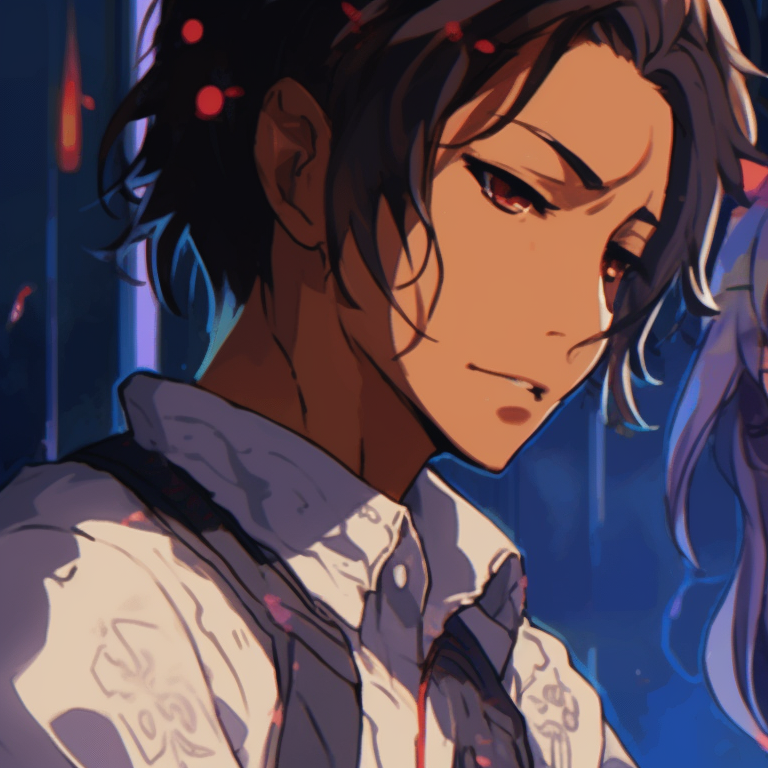 Two characters reaching out for a glowing orb, slight futuristic touches and cool tones. iconic matching gif pfp styles pfp for discord.