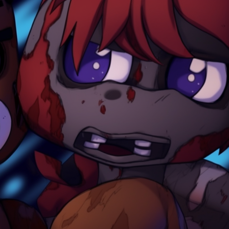 Close-ups of Foxy and Chica's endoskeletons, attention to mechanical details and chilling vibe. variety of fnaf matching pfp pfp for discord.