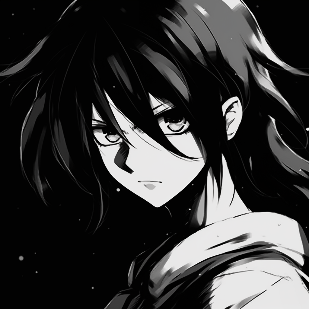 Intense close-up profile of Naruto Uzumaki, monochromatic and highly detailed. classic anime black and white pfp